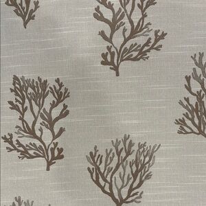 Stylish Coral Pattern Fabric in Beige/tan and Cream